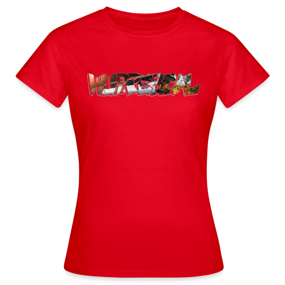 T-Shirt Ladies Wuppertal Schwebebahn - red