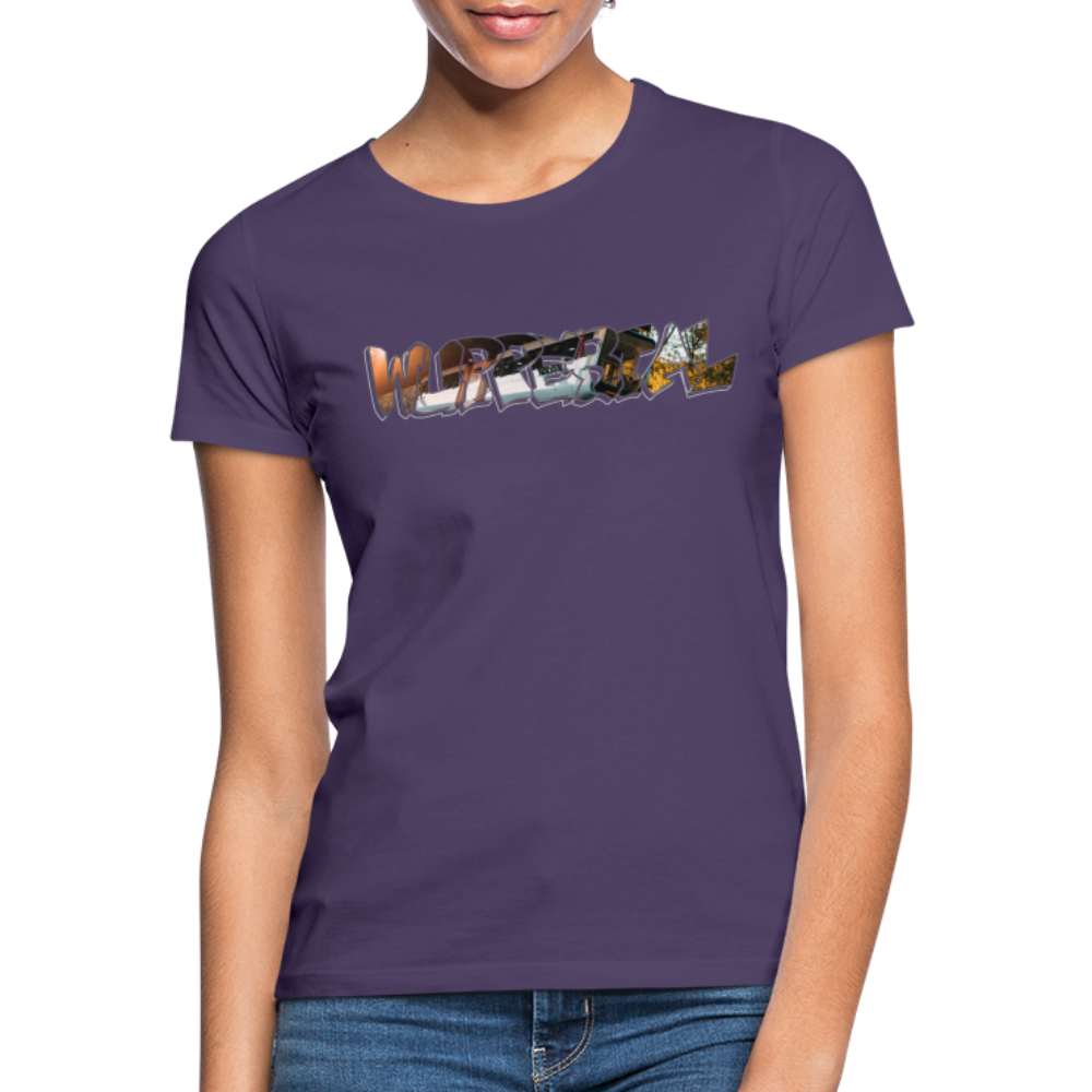 T-Shirt Ladies Wuppertal Schwebebahn - dark purple
