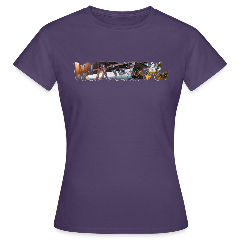 T-Shirt Ladies Wuppertal Schwebebahn - dark purple
