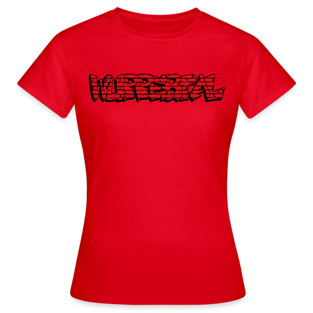 T-Shirt Ladies Wuppertal Graffiti - red