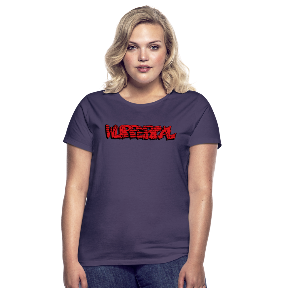 T-Shirt Ladies Wuppertal Graffiti - dark purple