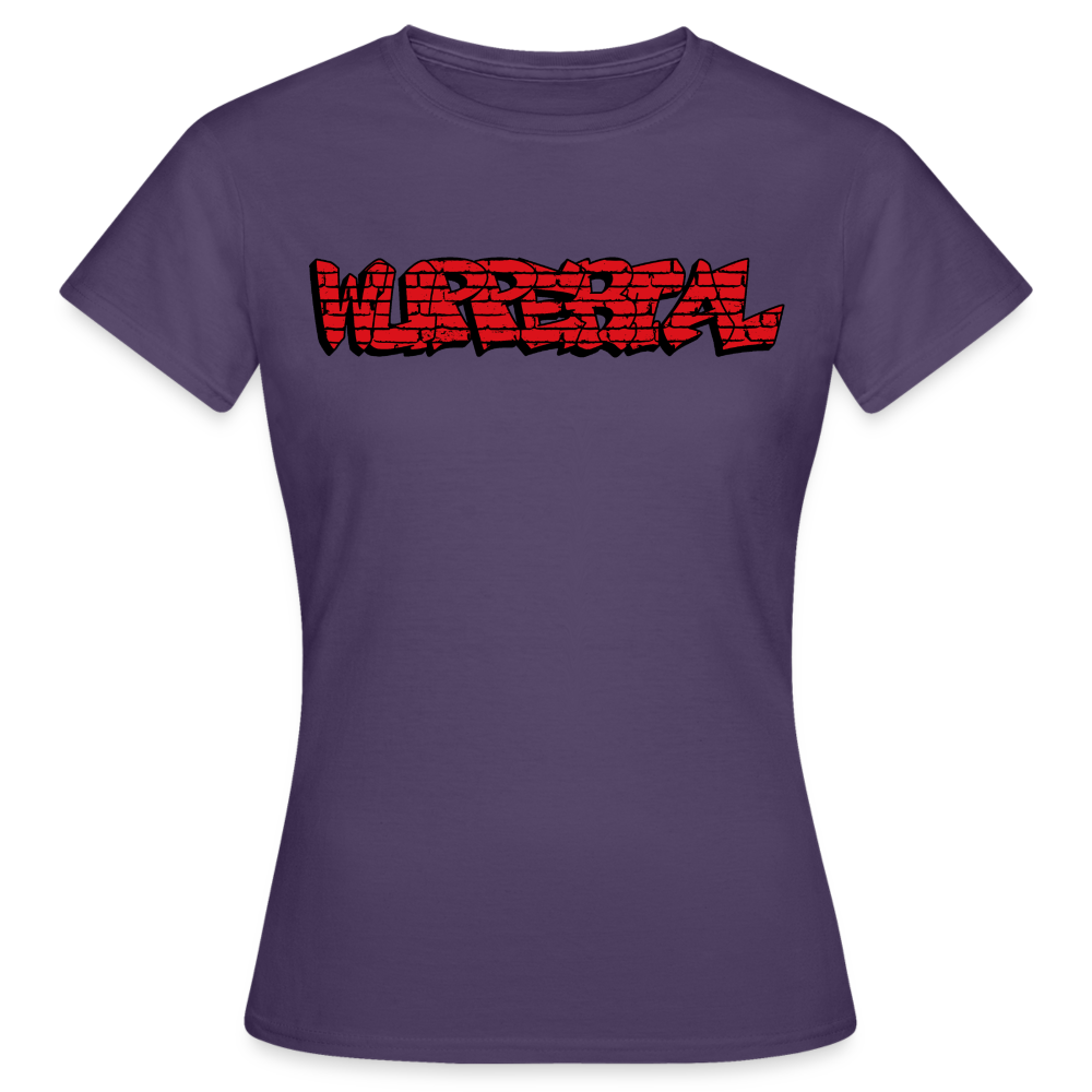 T-Shirt Ladies Wuppertal Graffiti - dark purple