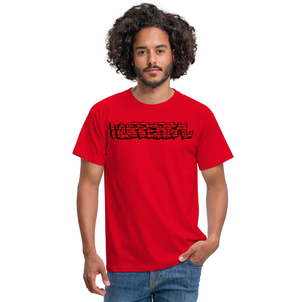 T-Shirt Wuppertal Graffiti - red