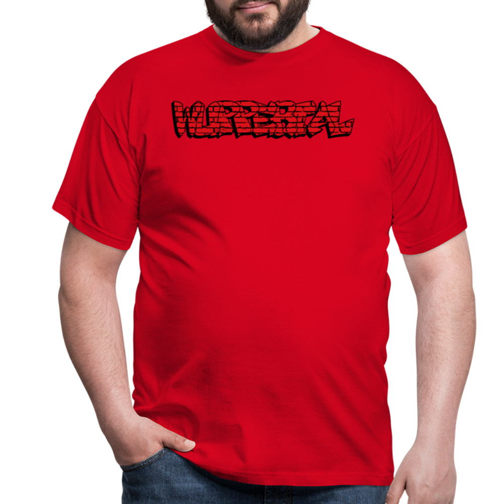 T-Shirt Wuppertal Graffiti - red
