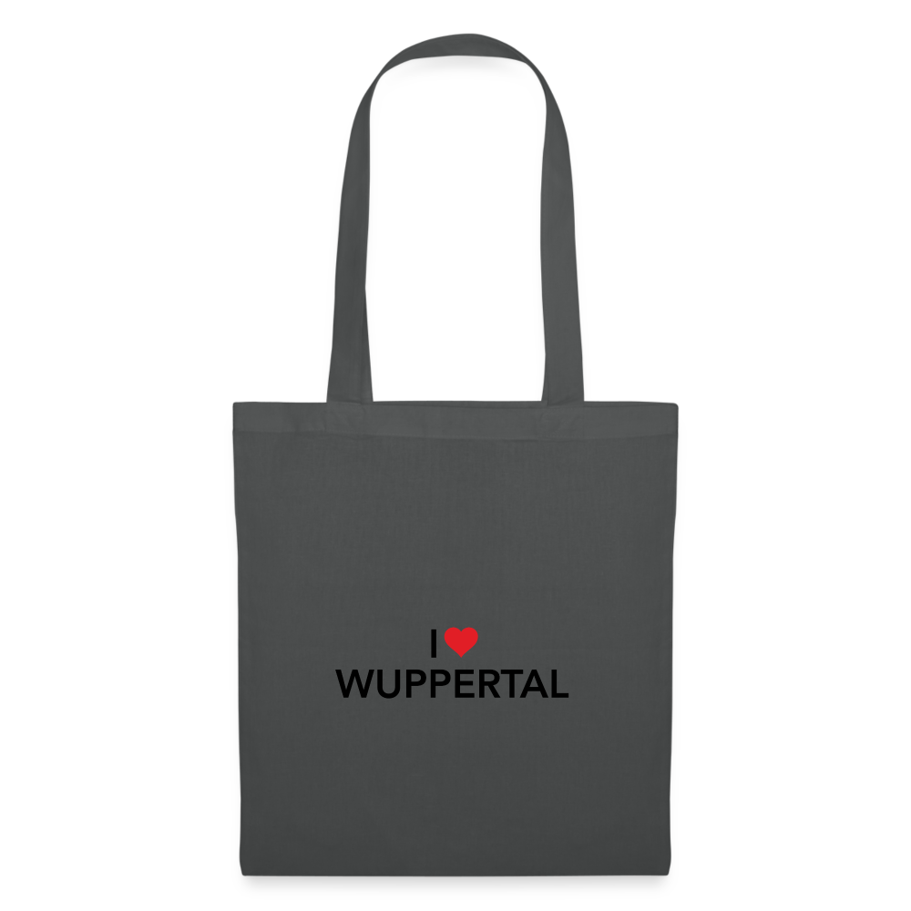 Tote Bag "I Love Wuppertal" - graphite grey