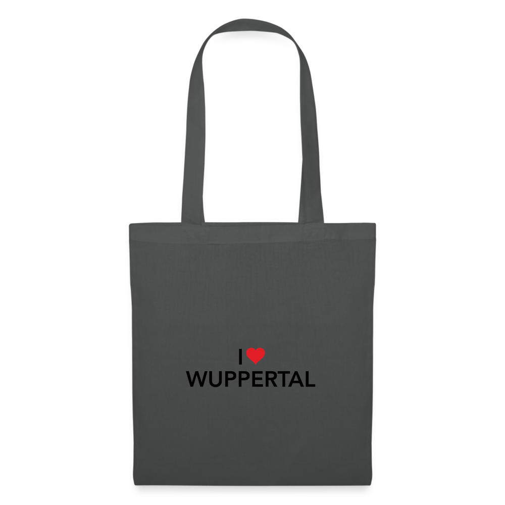 Tote Bag "I Love Wuppertal" - graphite grey