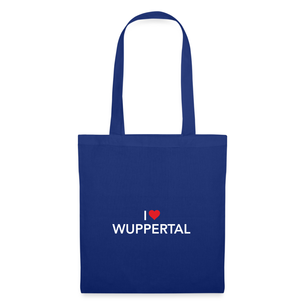 Tote Bag "I Love Wuppertal" Dark Edition - royal blue