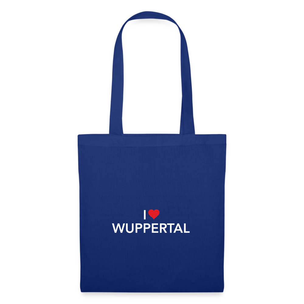 Tote Bag "I Love Wuppertal" Dark Edition - royal blue