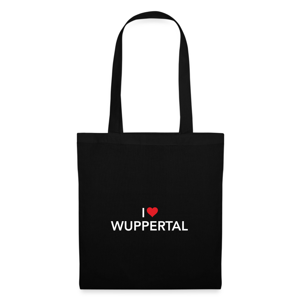 Tote Bag "I Love Wuppertal" Dark Edition - black