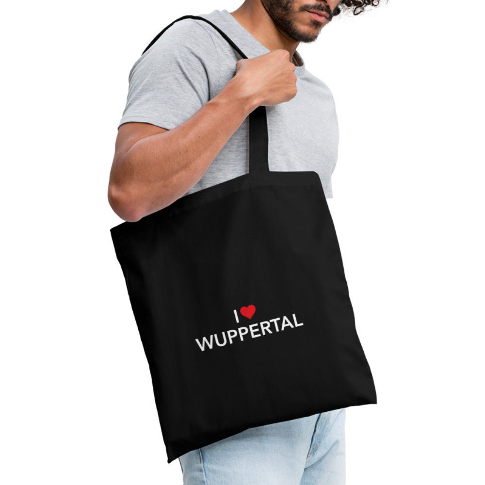 Tote Bag "I Love Wuppertal" Dark Edition - black