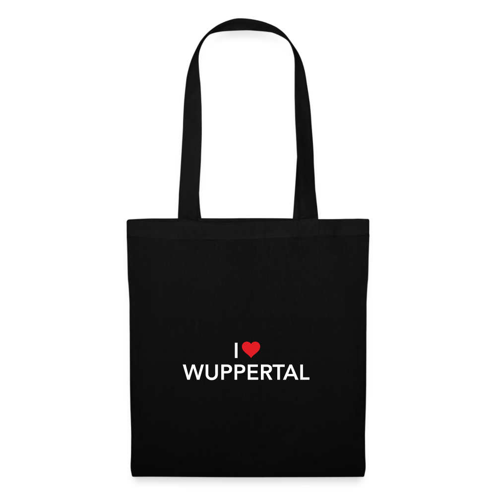 Tote Bag "I Love Wuppertal" Dark Edition - black