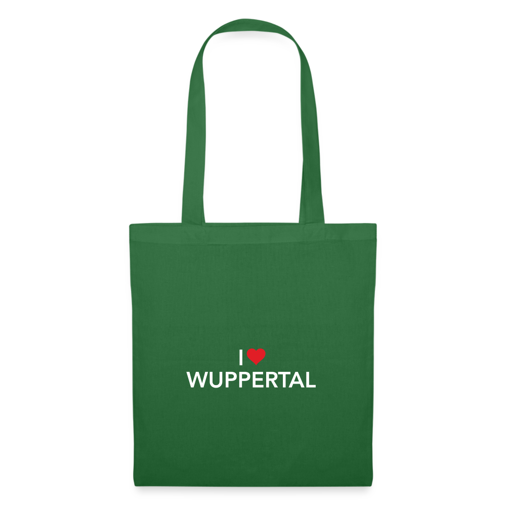 Tote Bag "I Love Wuppertal" Dark Edition - evergreen