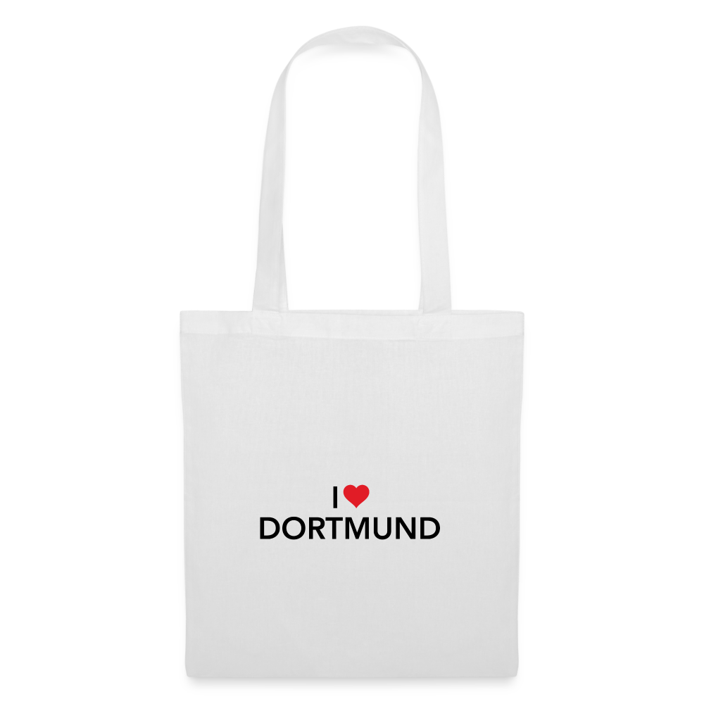 Tote Bag "I Love Dortmund" - white