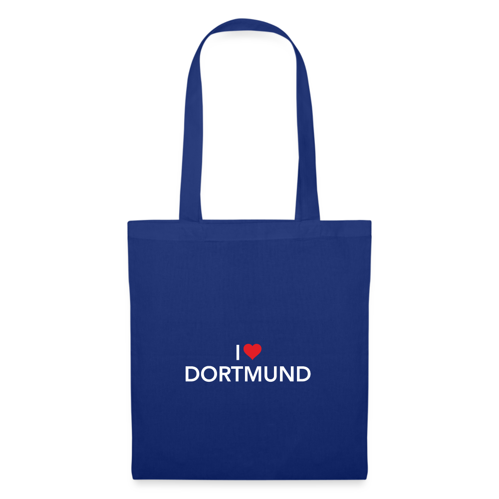 Tote Bag "I Love Dortmund" Dark Edition - royal blue