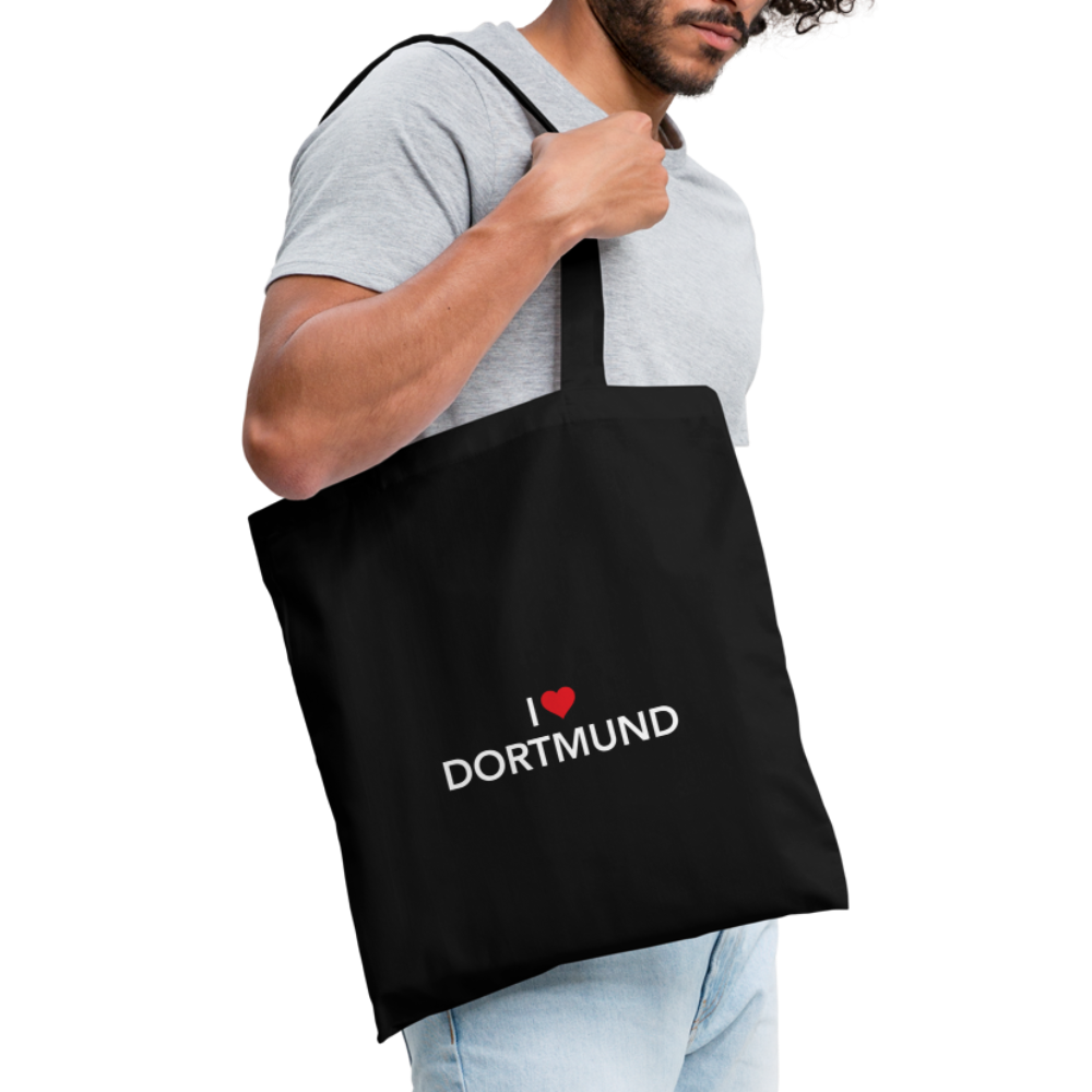 Tote Bag "I Love Dortmund" Dark Edition - black