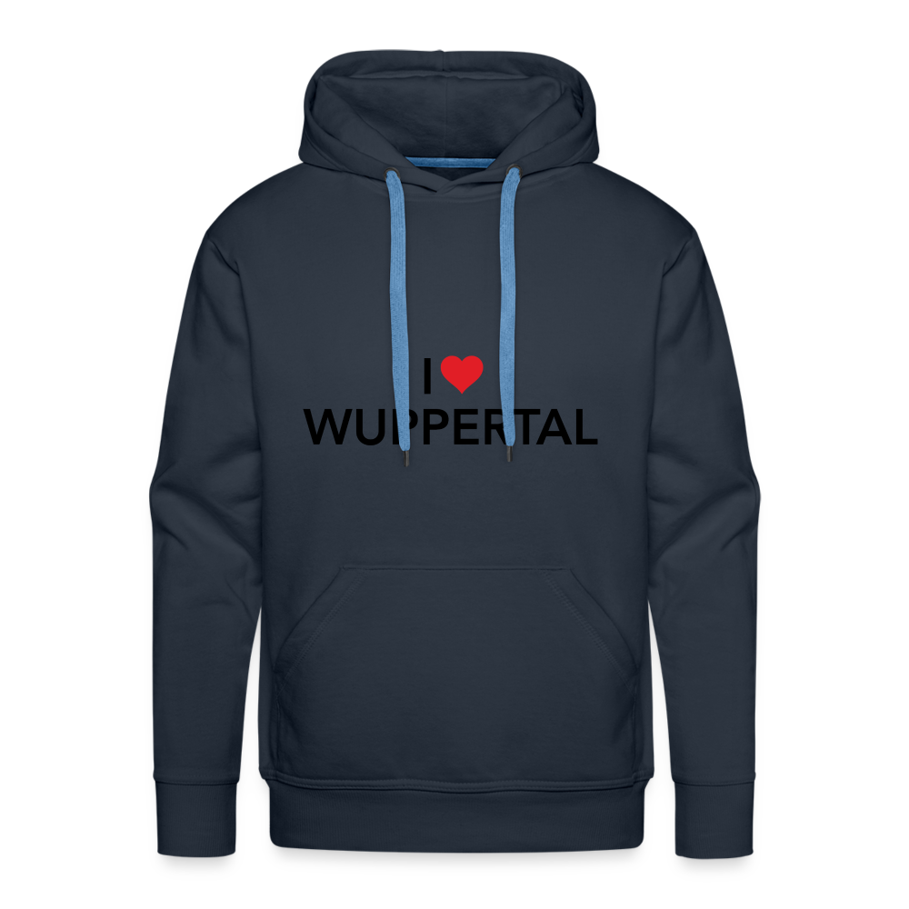 Hoodie "I Love Wuppertal" Bright Edition - navy