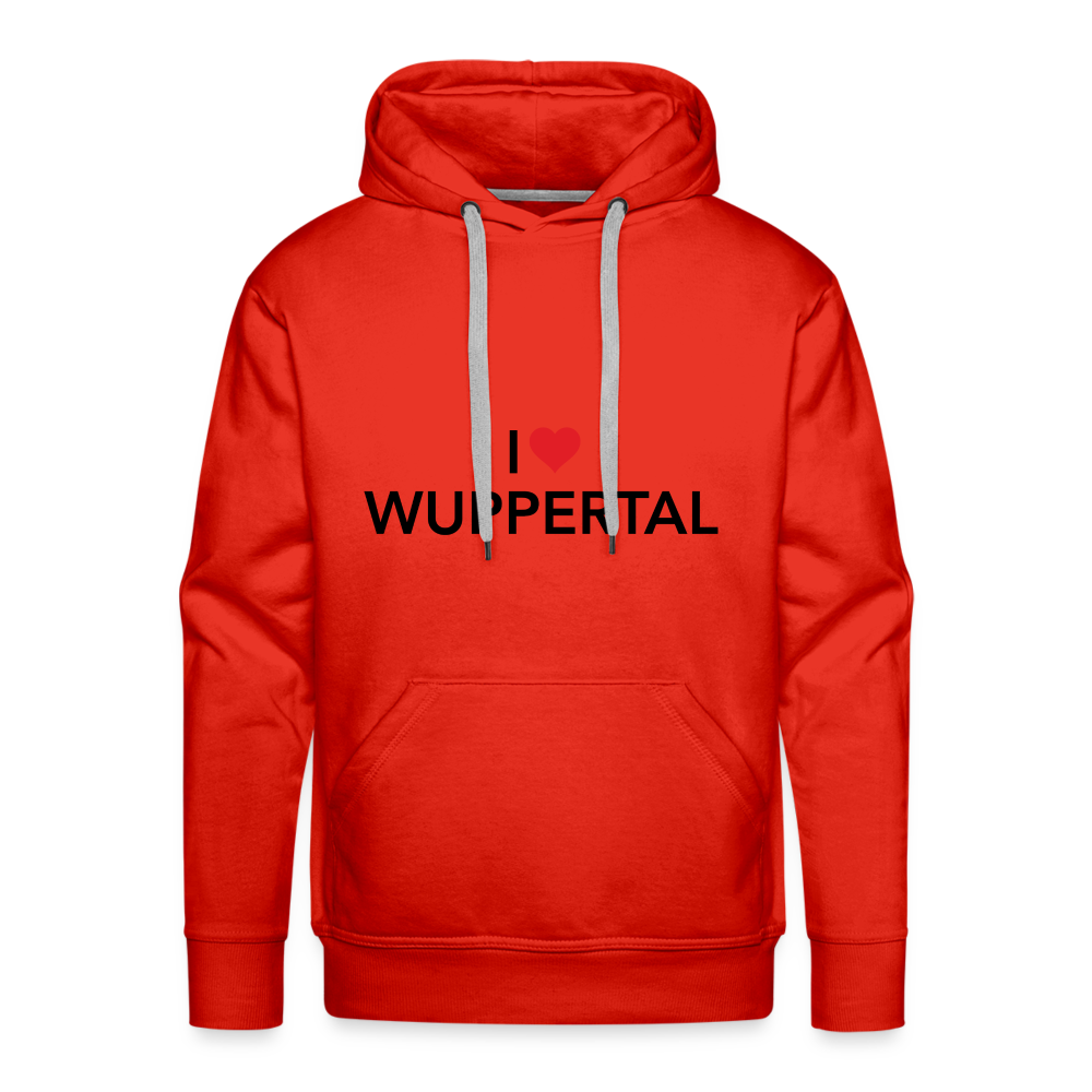 Hoodie "I Love Wuppertal" Bright Edition - red