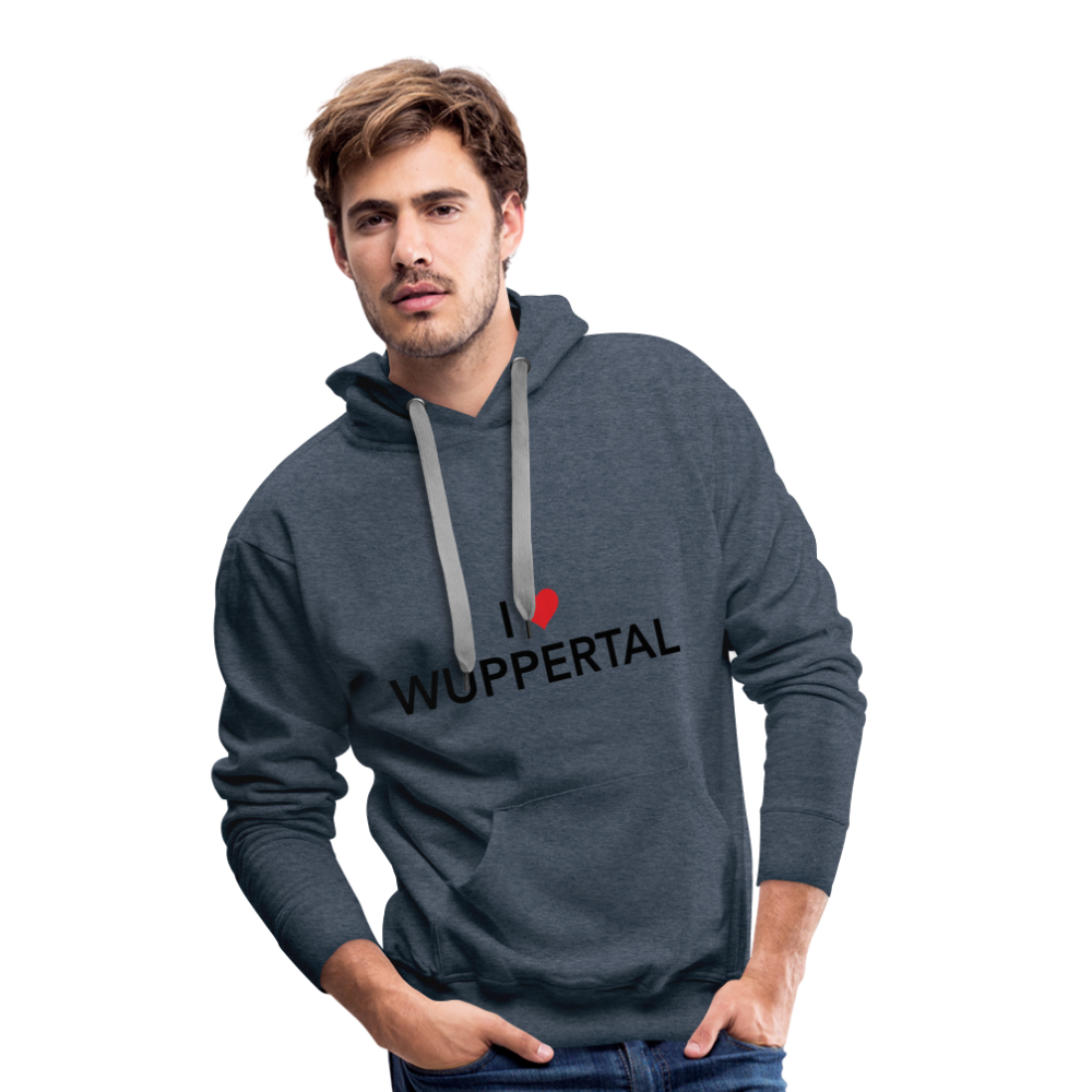 Hoodie "I Love Wuppertal" Bright Edition - heather denim