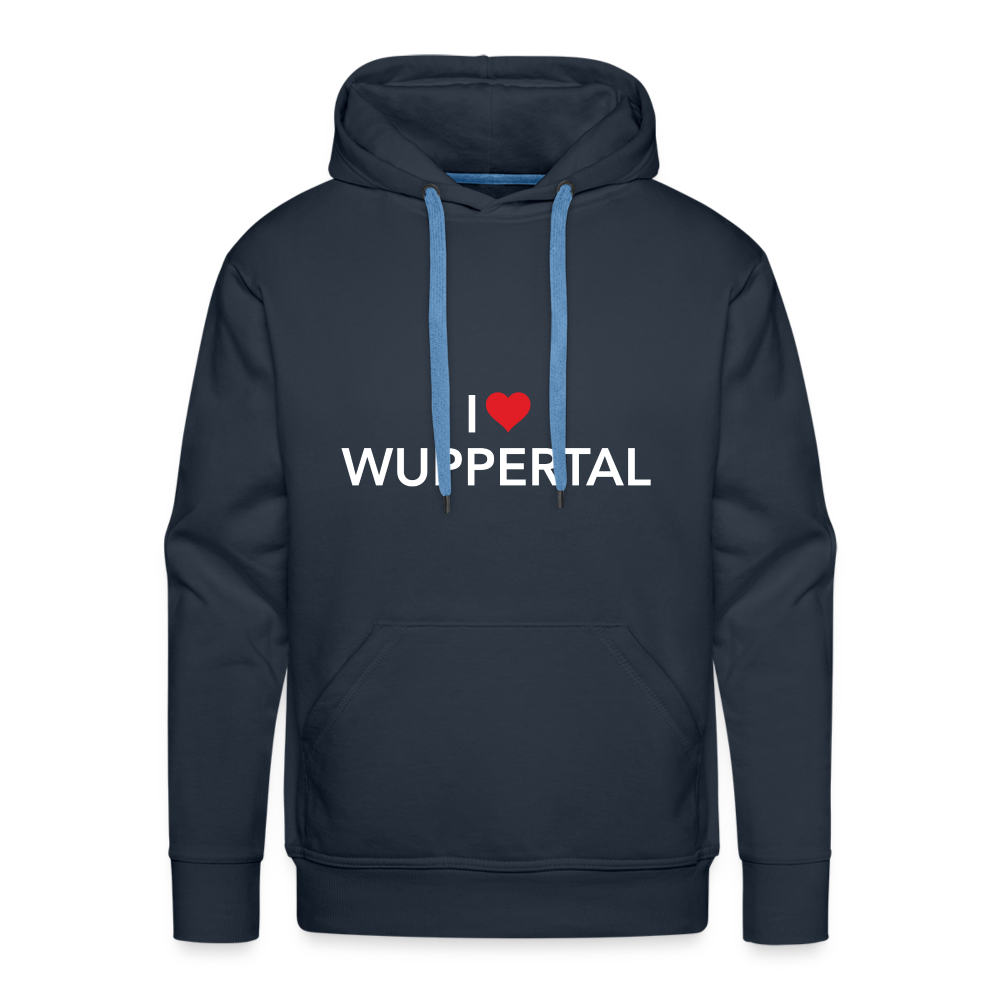Hoodie "I Love Wuppertal" - navy