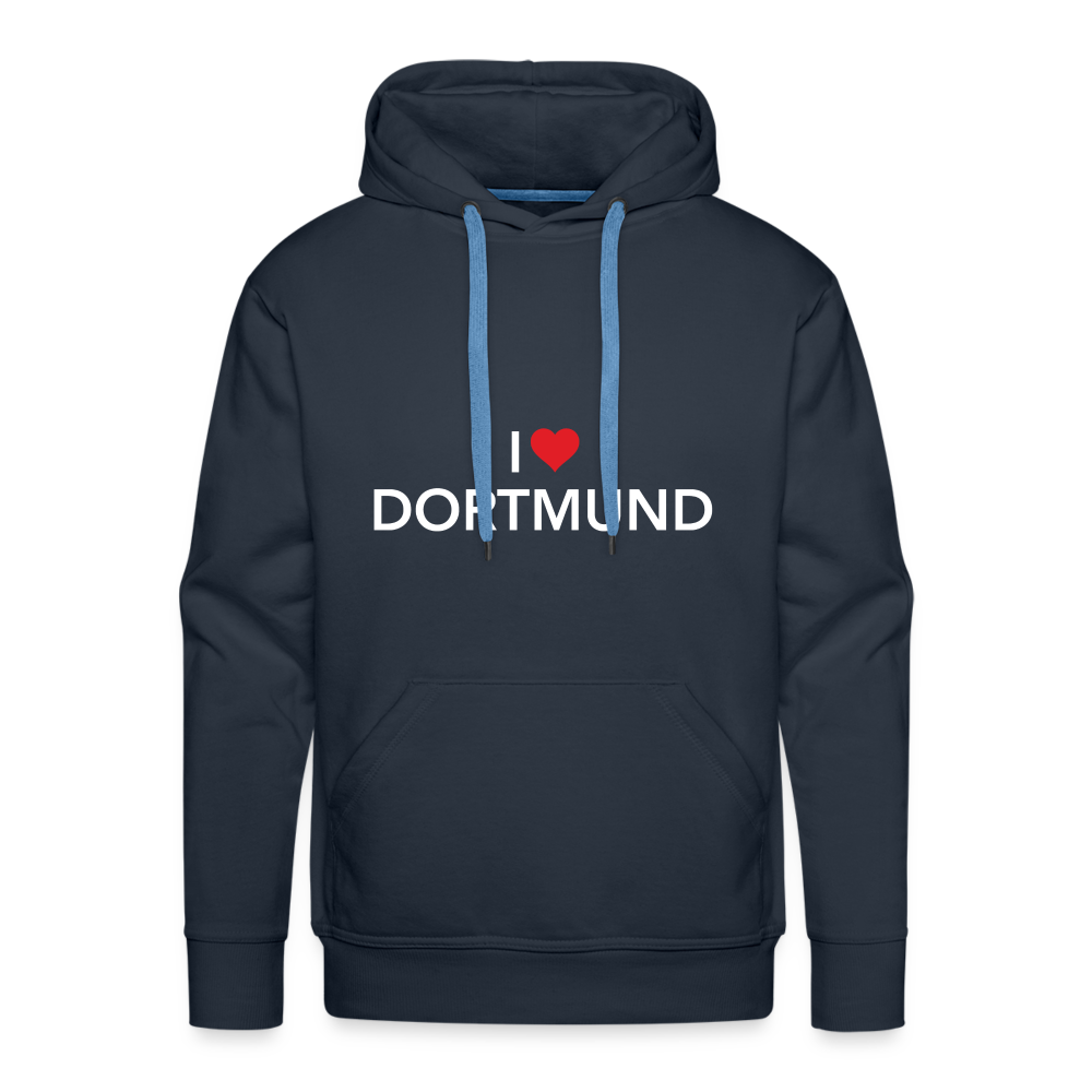 Hoodie "I Love Dortmund" - navy