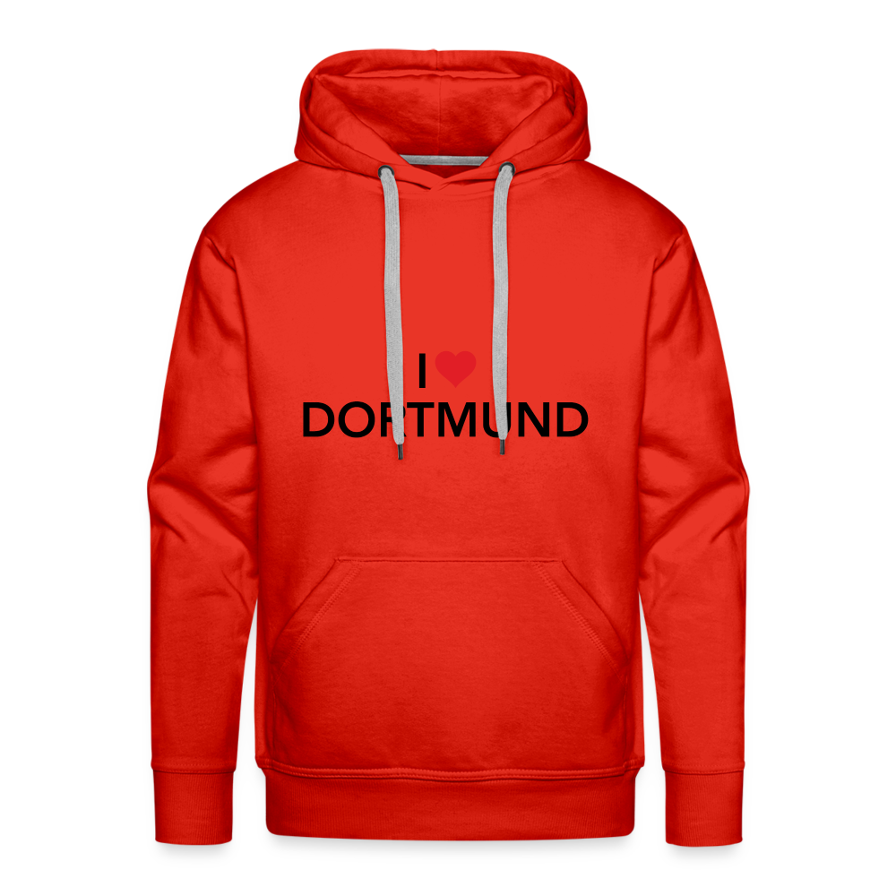 Hoodie "I Love Dortmund" Bright Edition - red