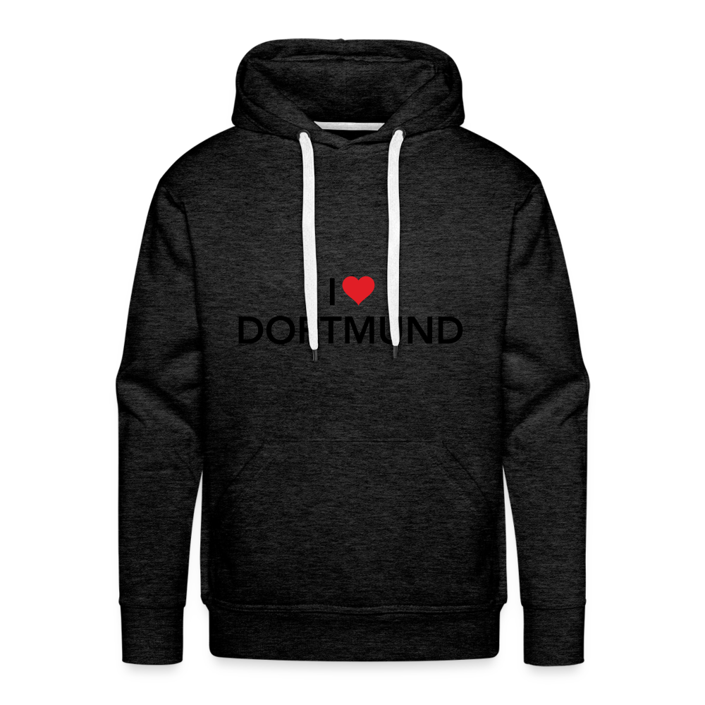 Hoodie "I Love Dortmund" Bright Edition - charcoal grey
