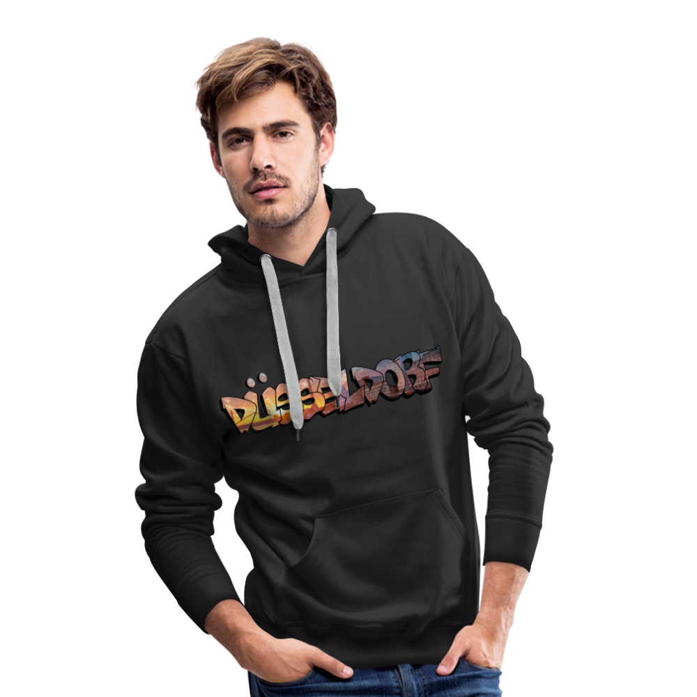 Hoodie Düsseldorf "Skyline Sunset" - black