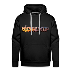 Hoodie Düsseldorf "Skyline Sunset" - black