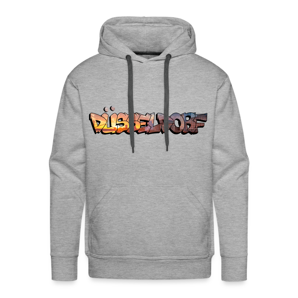Hoodie Düsseldorf "Skyline Sunset" - heather grey