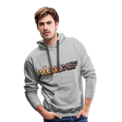 Hoodie Düsseldorf "Skyline Sunset" - heather grey