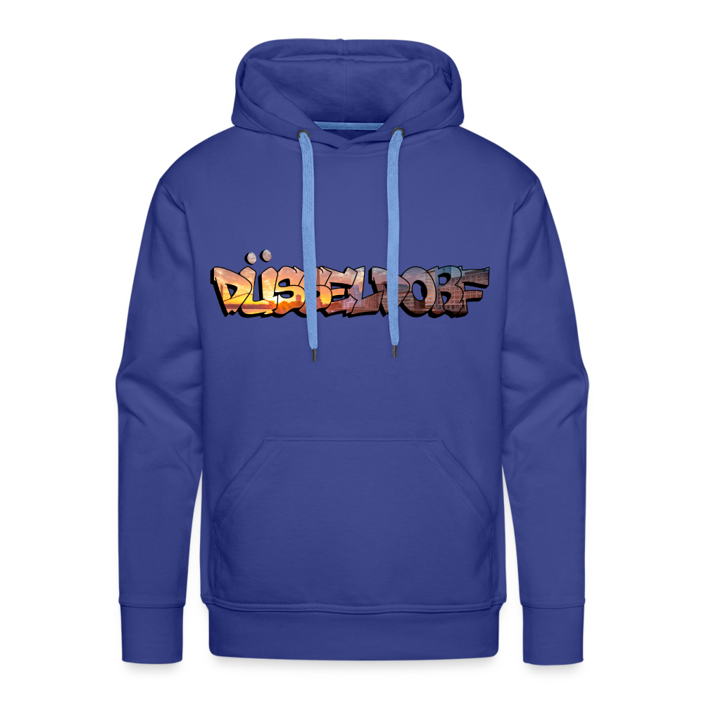 Hoodie Düsseldorf "Skyline Sunset" - royal blue