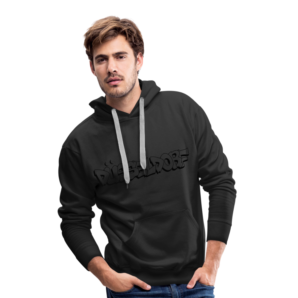 Hoodie Düsseldorf "Graffiti" Dark Edition - black