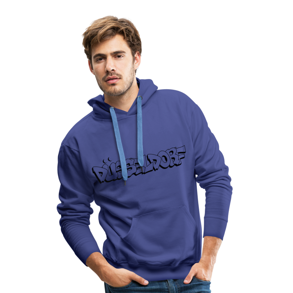 Hoodie Düsseldorf "Graffiti" Dark Edition - royal blue