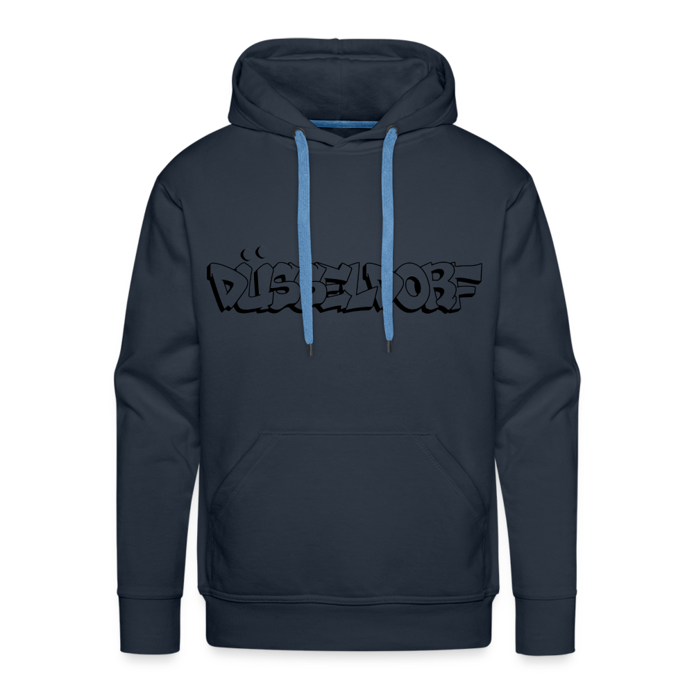 Hoodie Düsseldorf "Graffiti" Dark Edition - navy