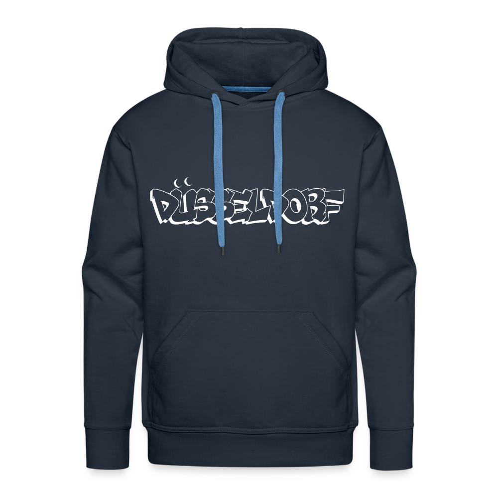 Hoodie Düsseldorf "Graffiti" Bright Edition - navy