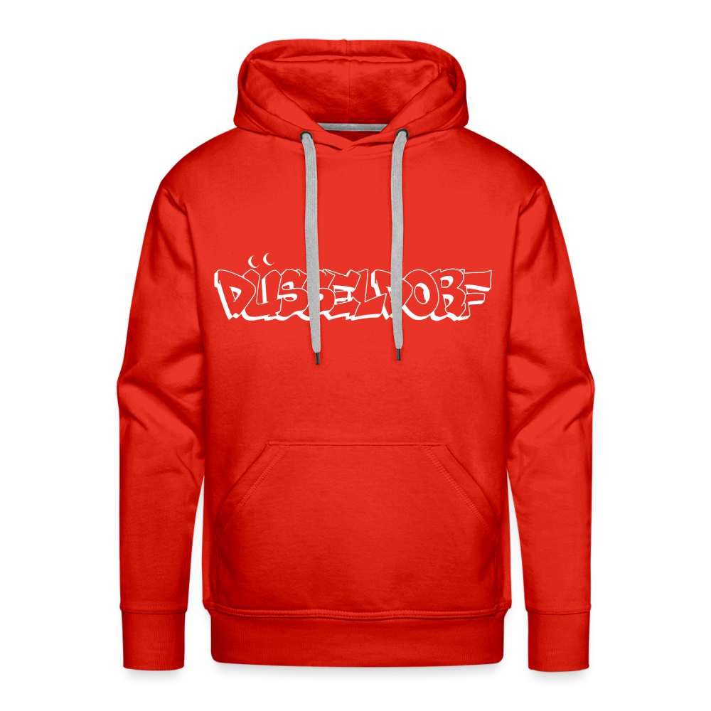 Hoodie Düsseldorf "Graffiti" Bright Edition - red