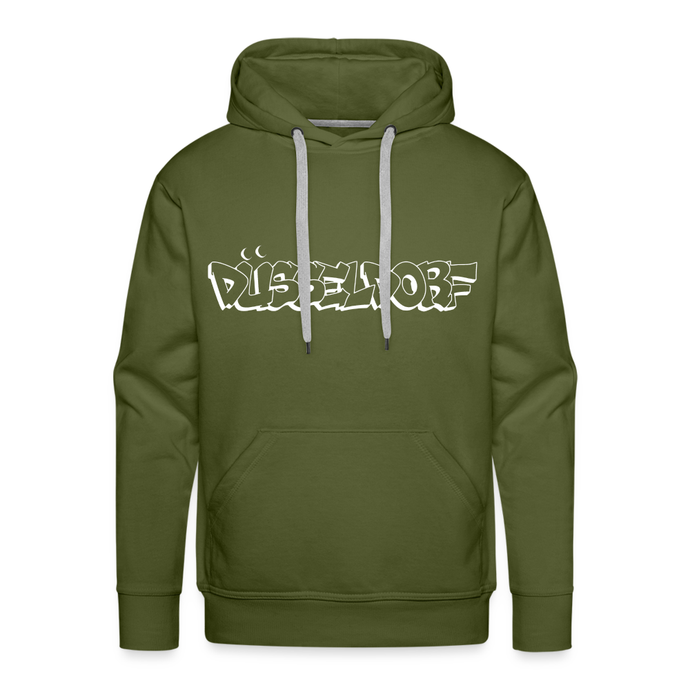 Hoodie Düsseldorf "Graffiti" Bright Edition - olive green