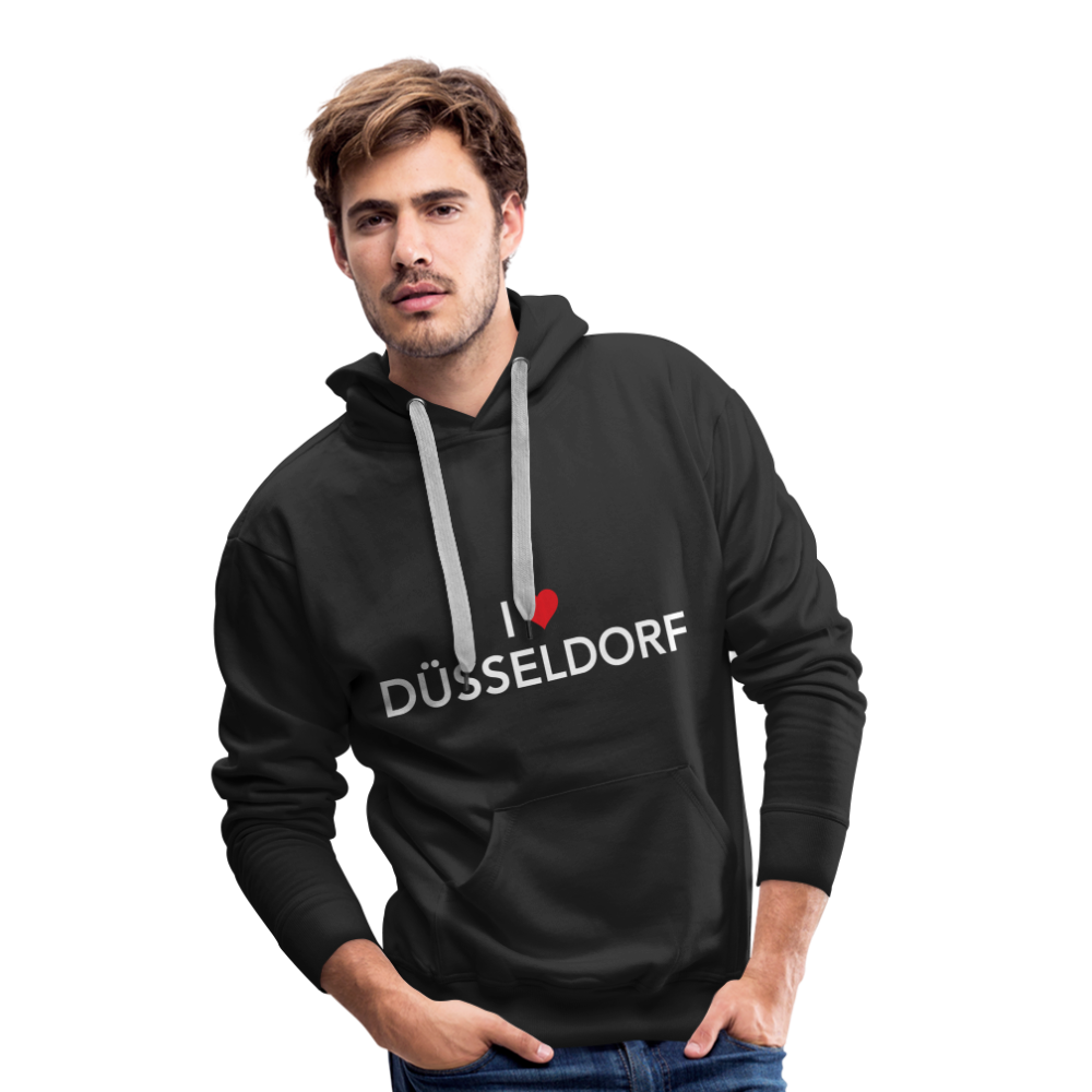 Hoodie "I Love Düsseldorf" Bright Edition - black