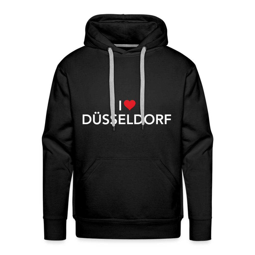 Hoodie "I Love Düsseldorf" Bright Edition - black
