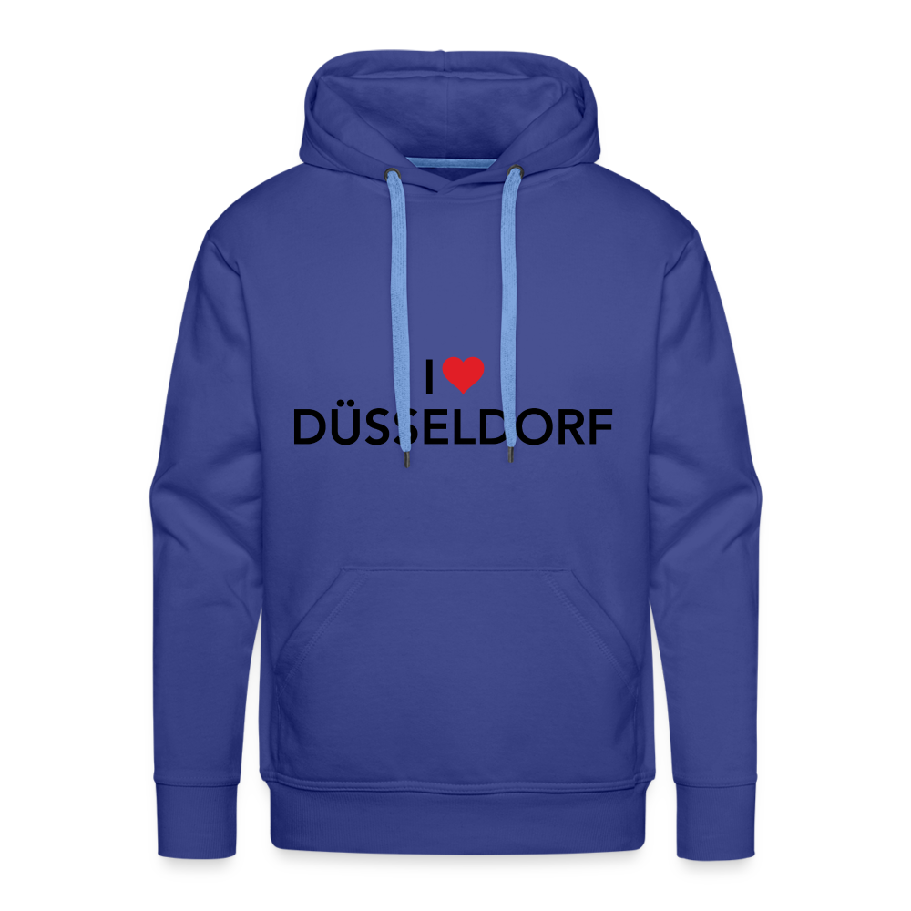 Hoodie "I Love Düsseldorf" Dark Edition - royal blue