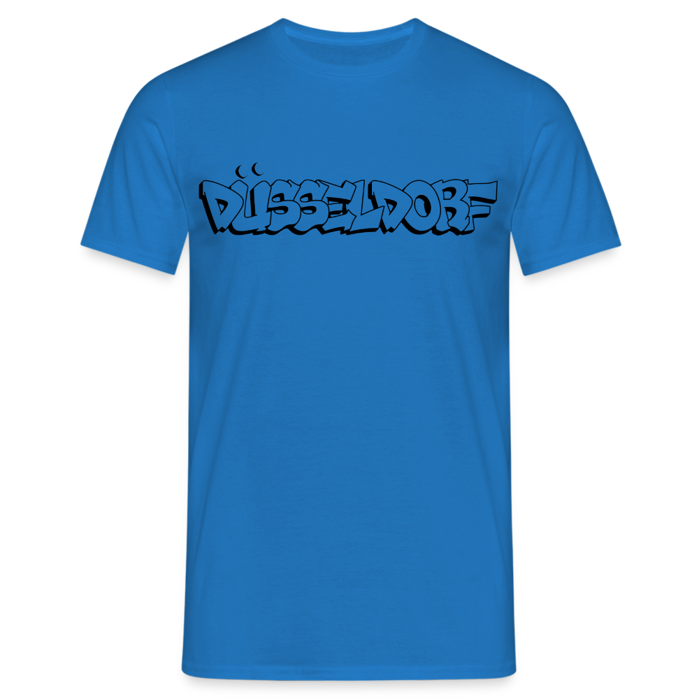 T-Shirt Düsseldorf "Graffiti" - royal blue