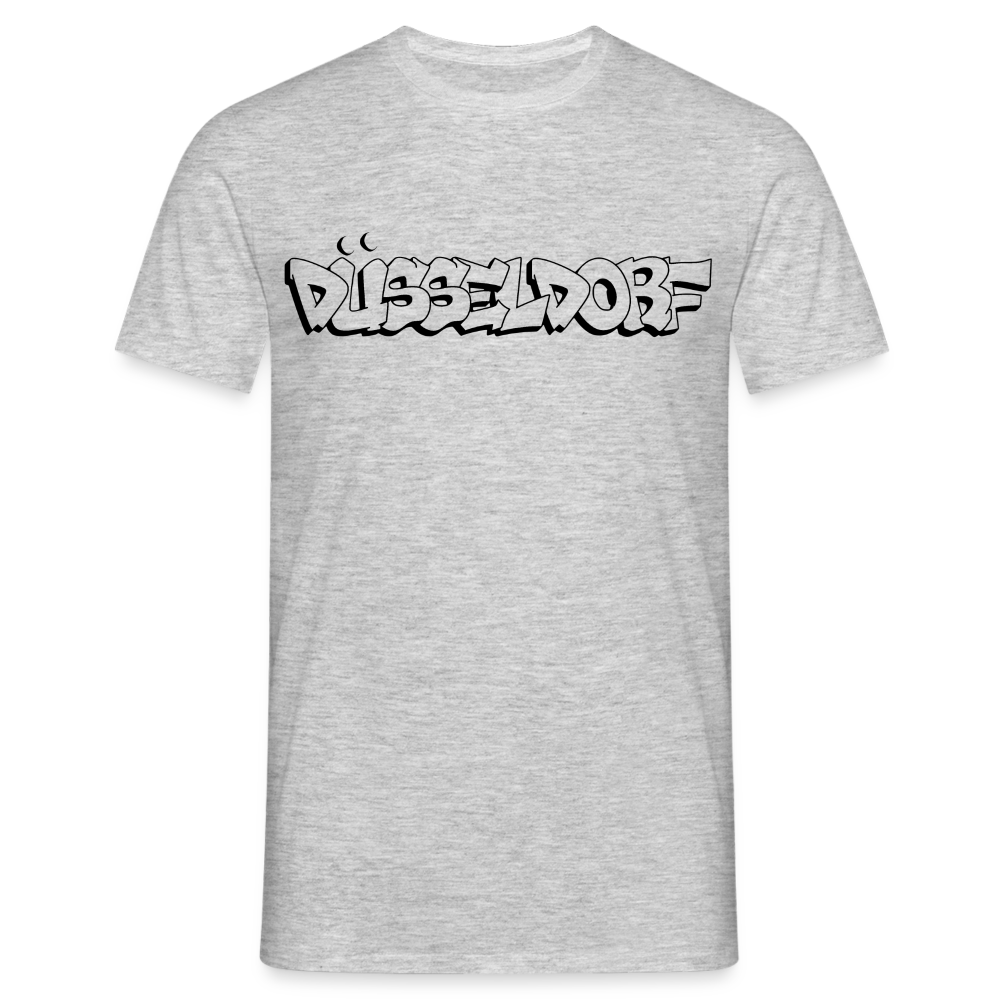 T-Shirt Düsseldorf "Graffiti" - heather grey