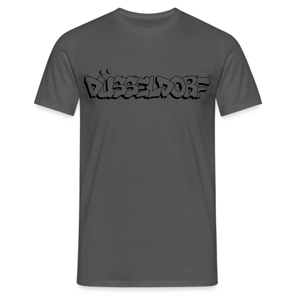T-Shirt Düsseldorf "Graffiti" - charcoal grey