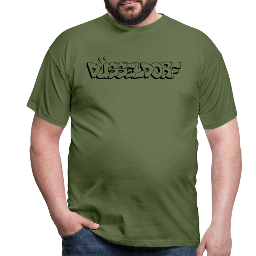 T-Shirt Düsseldorf "Graffiti" - military green