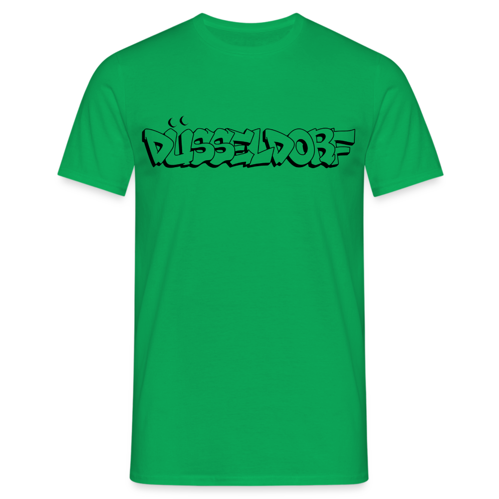 T-Shirt Düsseldorf "Graffiti" - kelly green
