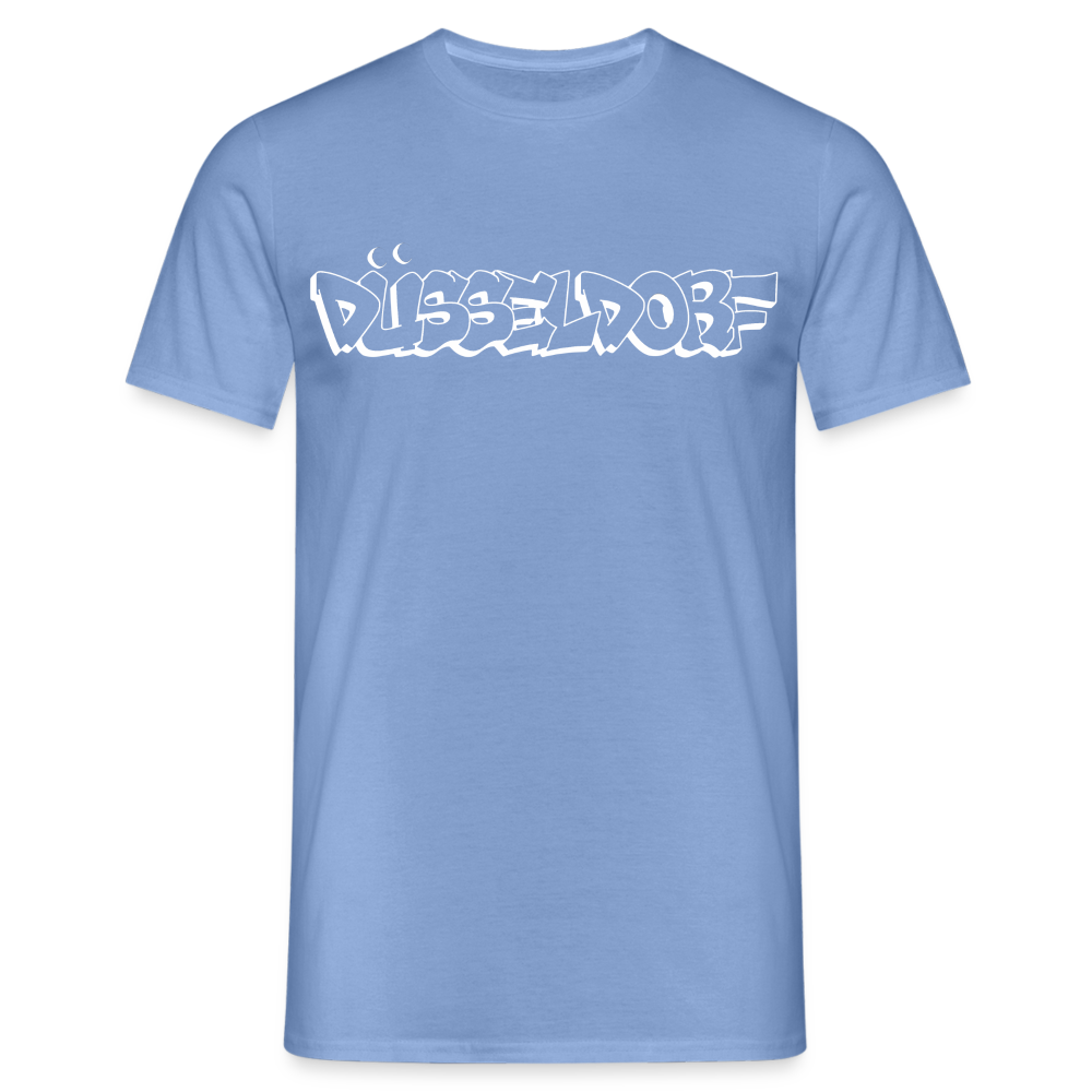 T-Shirt Düsseldorf "Graffiti" Bright Edition - carolina blue