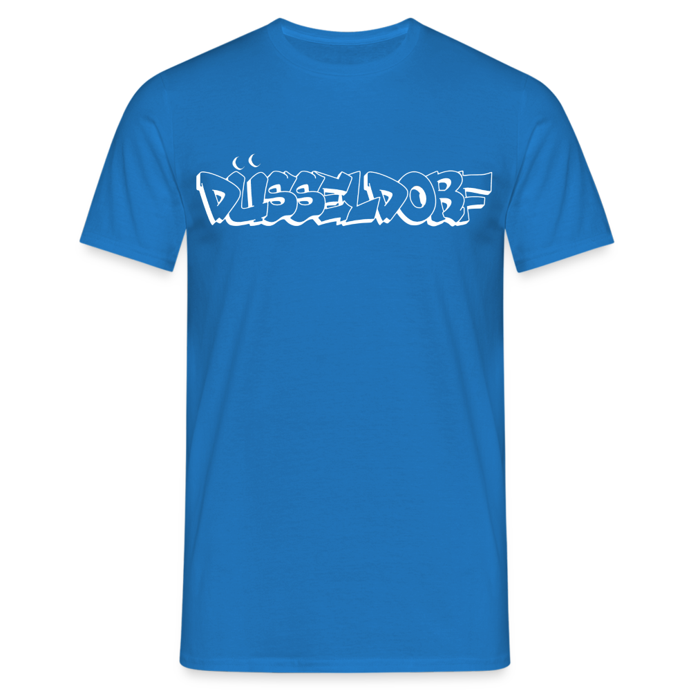 T-Shirt Düsseldorf "Graffiti" Bright Edition - royal blue