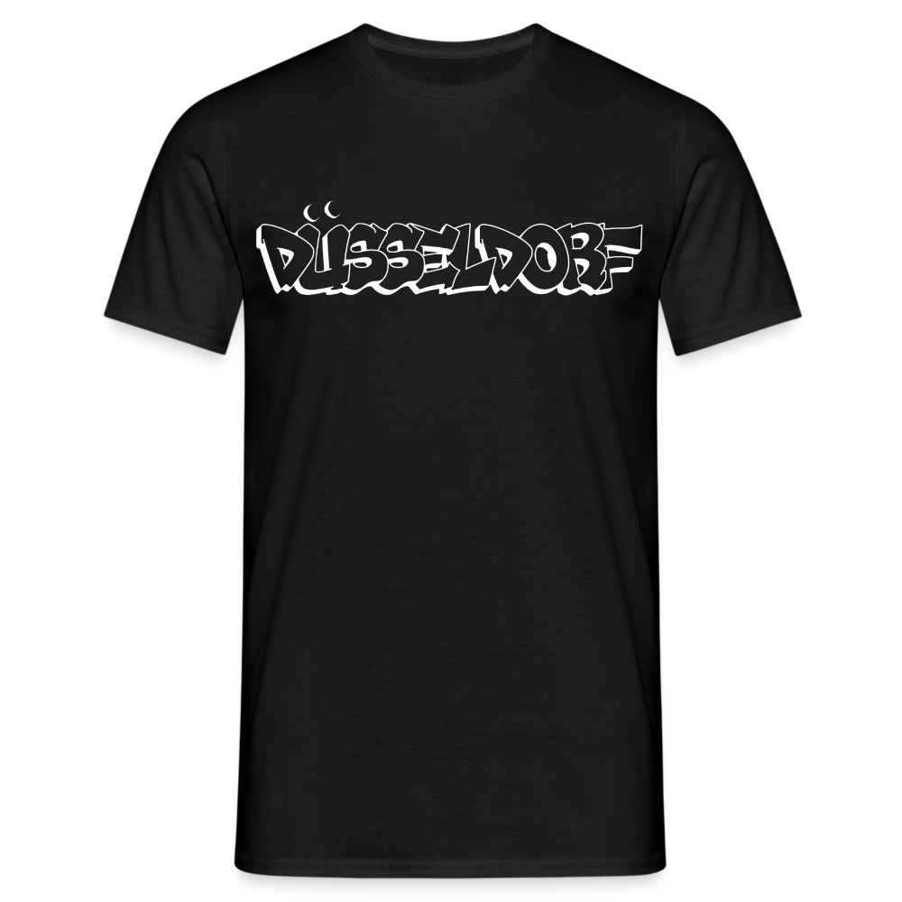T-Shirt Düsseldorf "Graffiti" Bright Edition - black