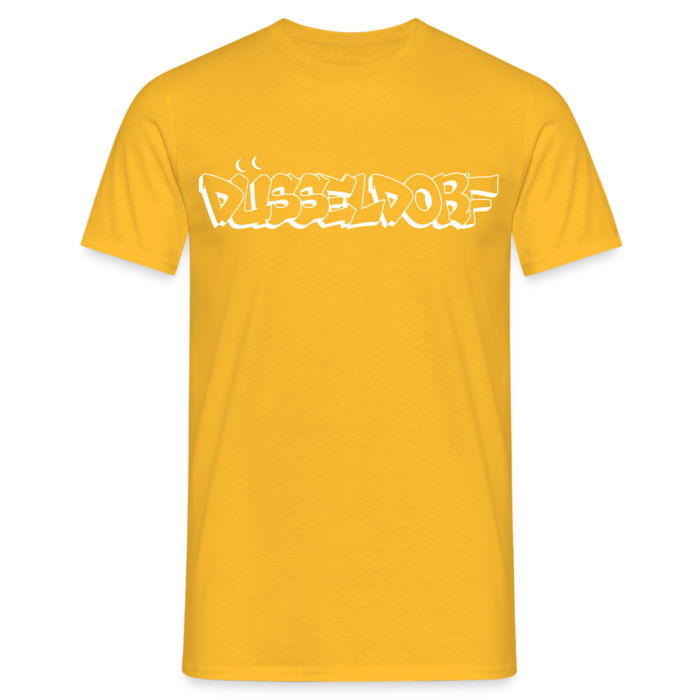 T-Shirt Düsseldorf "Graffiti" Bright Edition - yellow
