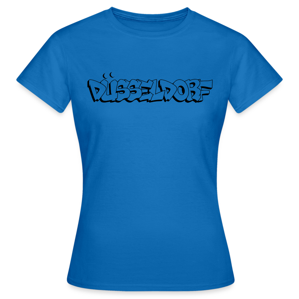 T-Shirt Ladies Düsseldorf "Graffiti" - royal blue